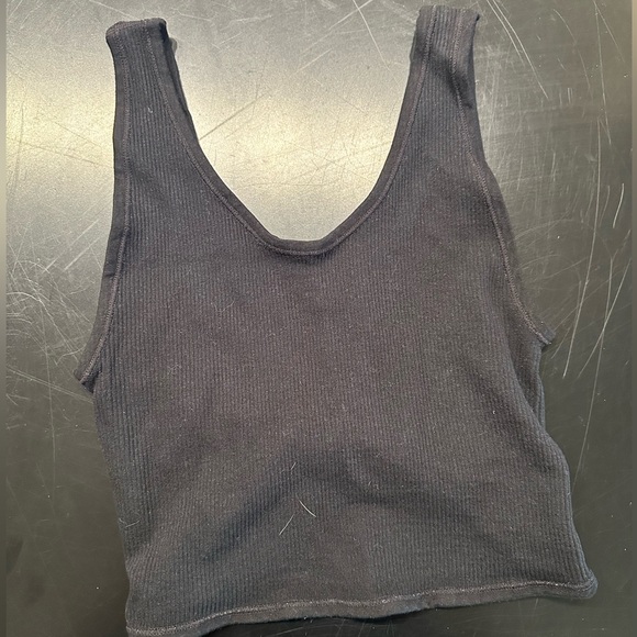 Out from under reversible black crop tank - Picture 2 of 2